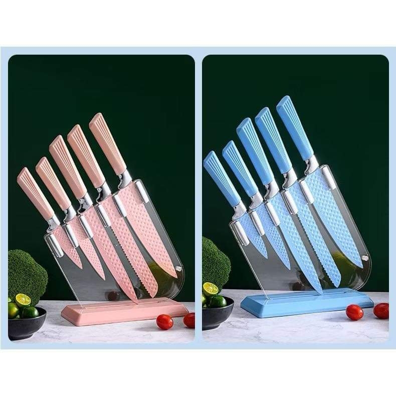 Bộ 5 Cây Dao Kèm Khay Đựng Trong Suốt Sang Trọng (14)