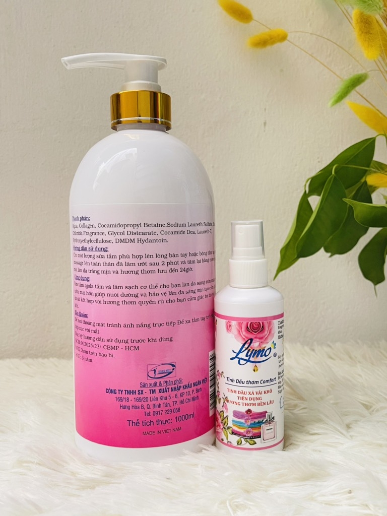 SỮA TẮM AJOLA TẶNG KÈM XẢ VẢI KHÔ LYMO (5)