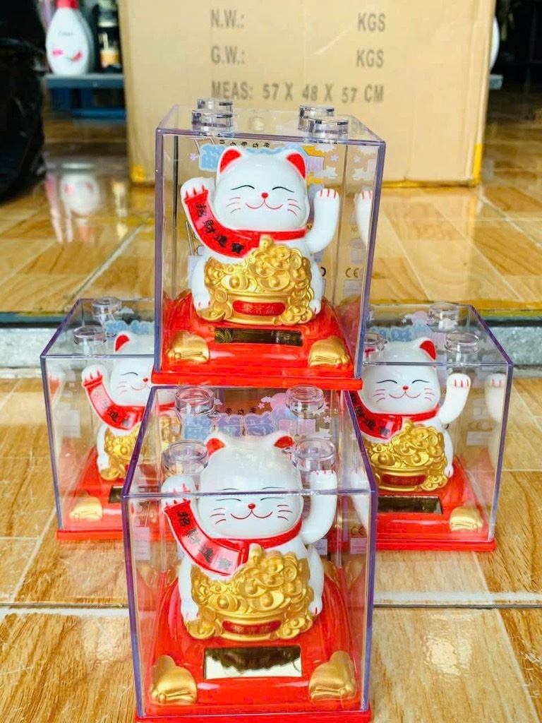 Mèo Thần Tài Vẫy Tay Ôm Hũ Vàng Dùng Năng Lượng MT (5)