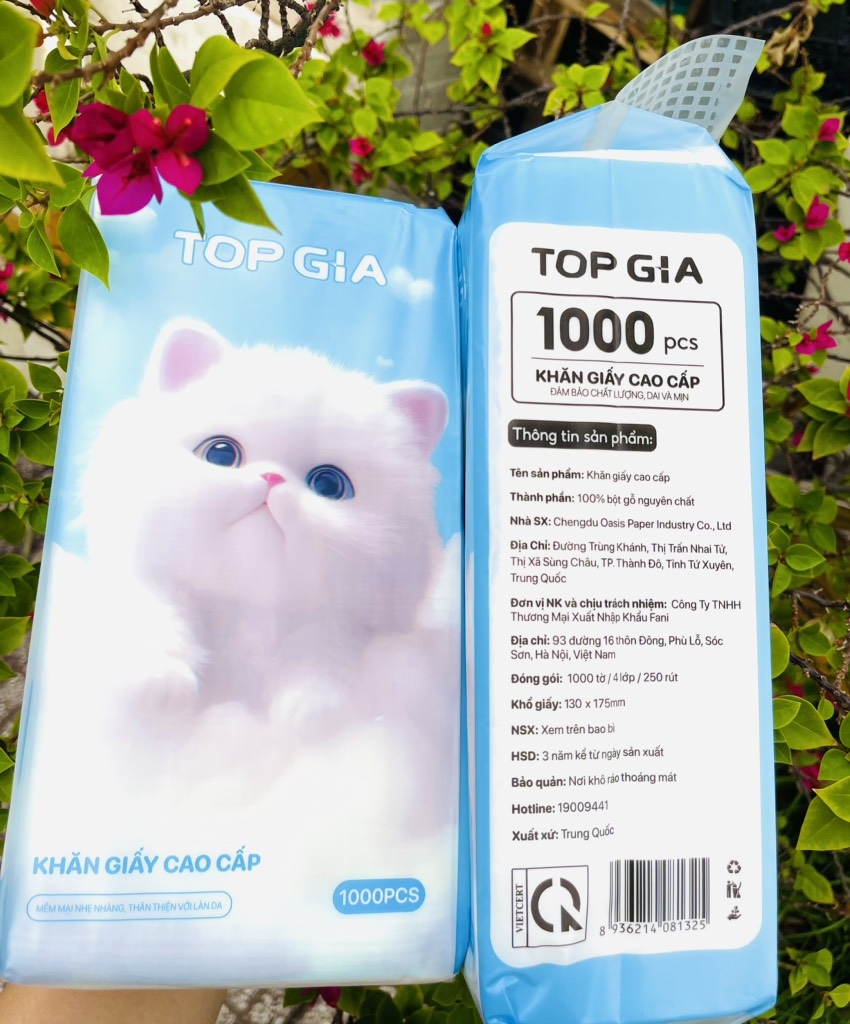 BỊCH GIẤY RÚT TOPGIA 1000 TỜ MẪU MÈO ( CHÍNH HÃNG) TẶNG KÈM BỊCH KHĂN GIẤY 300 TỜ TOPGIA XỊN (2)