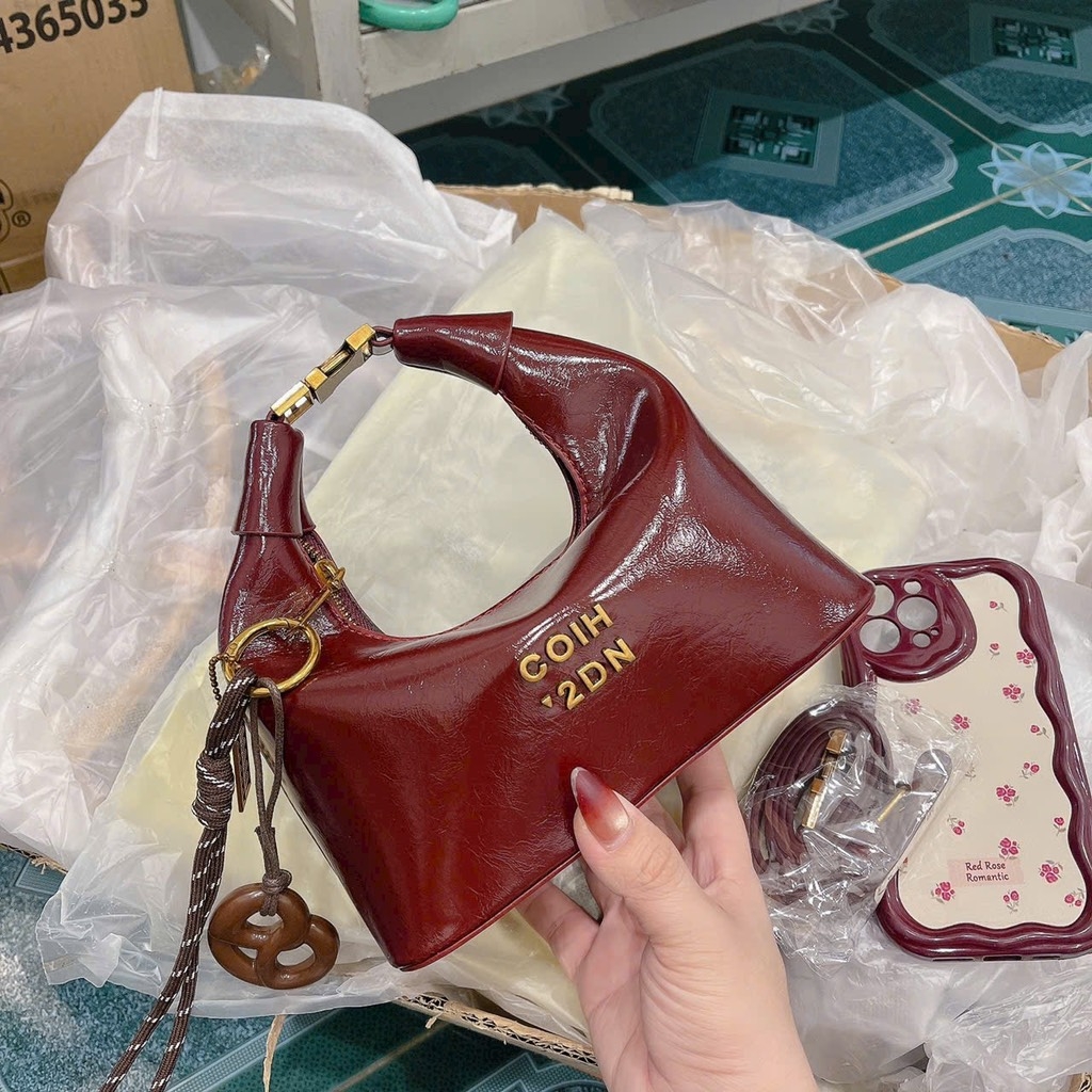 TÚI COIH 2ND ĐỎ ĐẬM , NỘI ĐỊA TRUNG KÈM TAG (15)