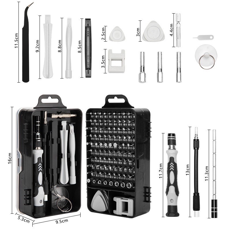 Bộ Vít 115 Chi Tiết Thép Hợp Kim (11)