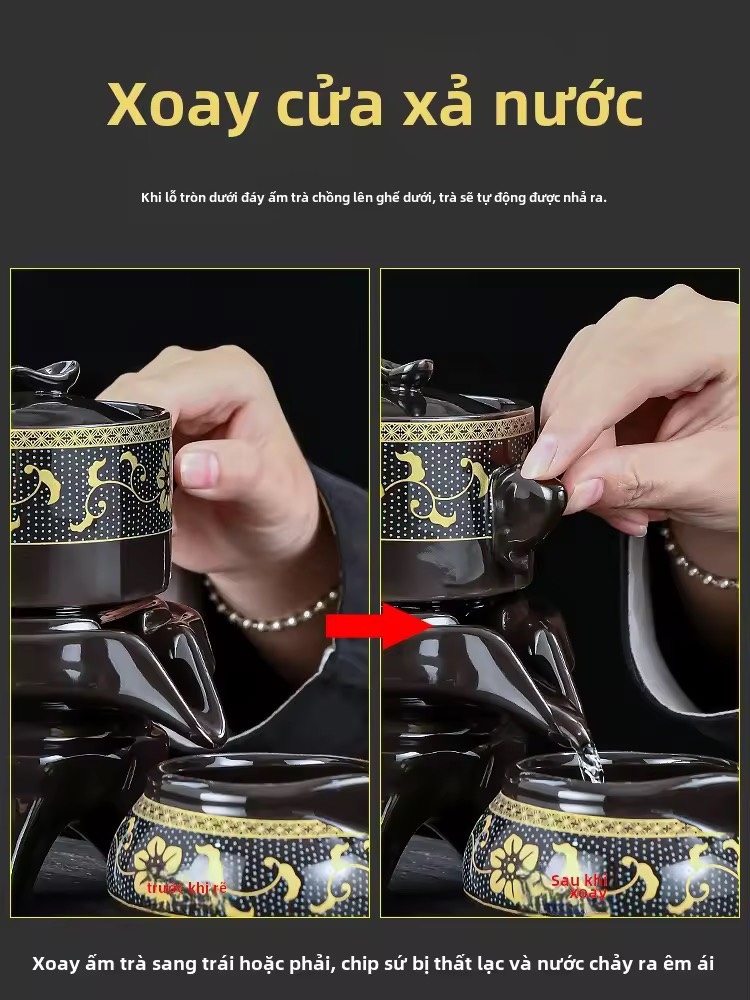BỘ ẤM TRÀ CỐI XAY ĐẠI GIA FULL HỘP XỊN (14) '