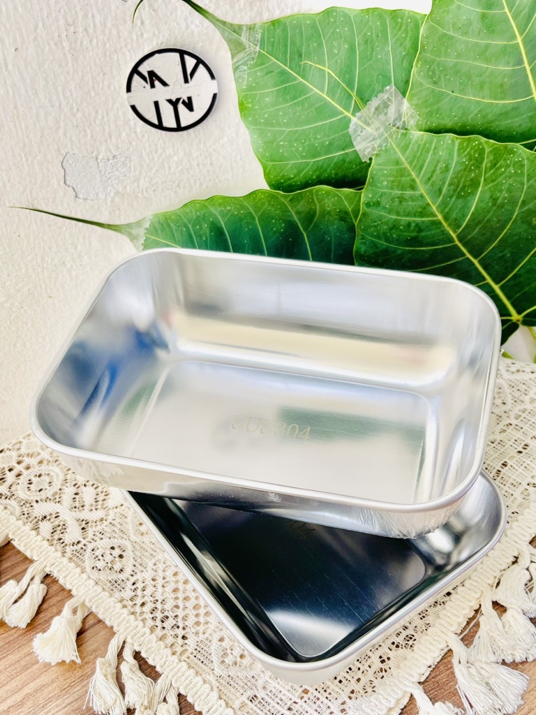 Khay Inox Trung Đựng Thực Phẩm Có Nắp Lớn 18cm (1)