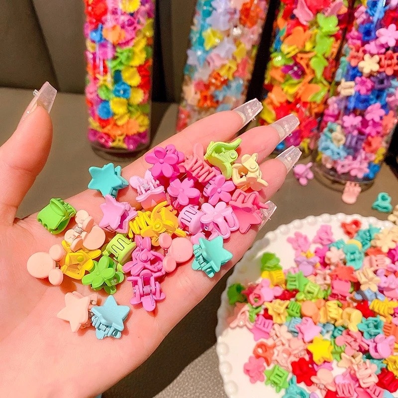 SET 10 KẸP TÓC NHÍ NHIỀU MÀU ( MUA HỘP ZÁ 35k) (1)