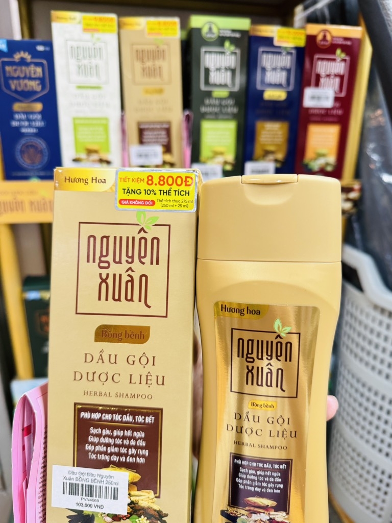 Dầu Gội Đầu Nguyên Xuân BỒNG BỀNH 250ml + 25ml DƯỢC LIỆU (6) '