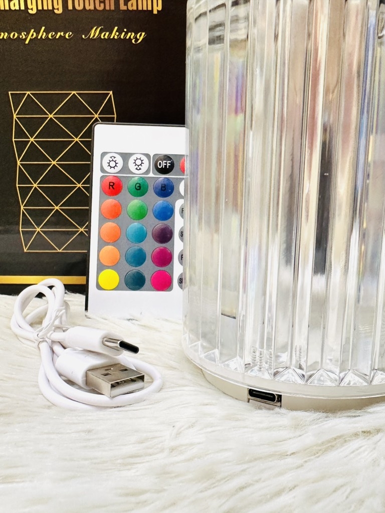 Đèn Pha Lê Trang Trí Phòng Ngủ Có Remote