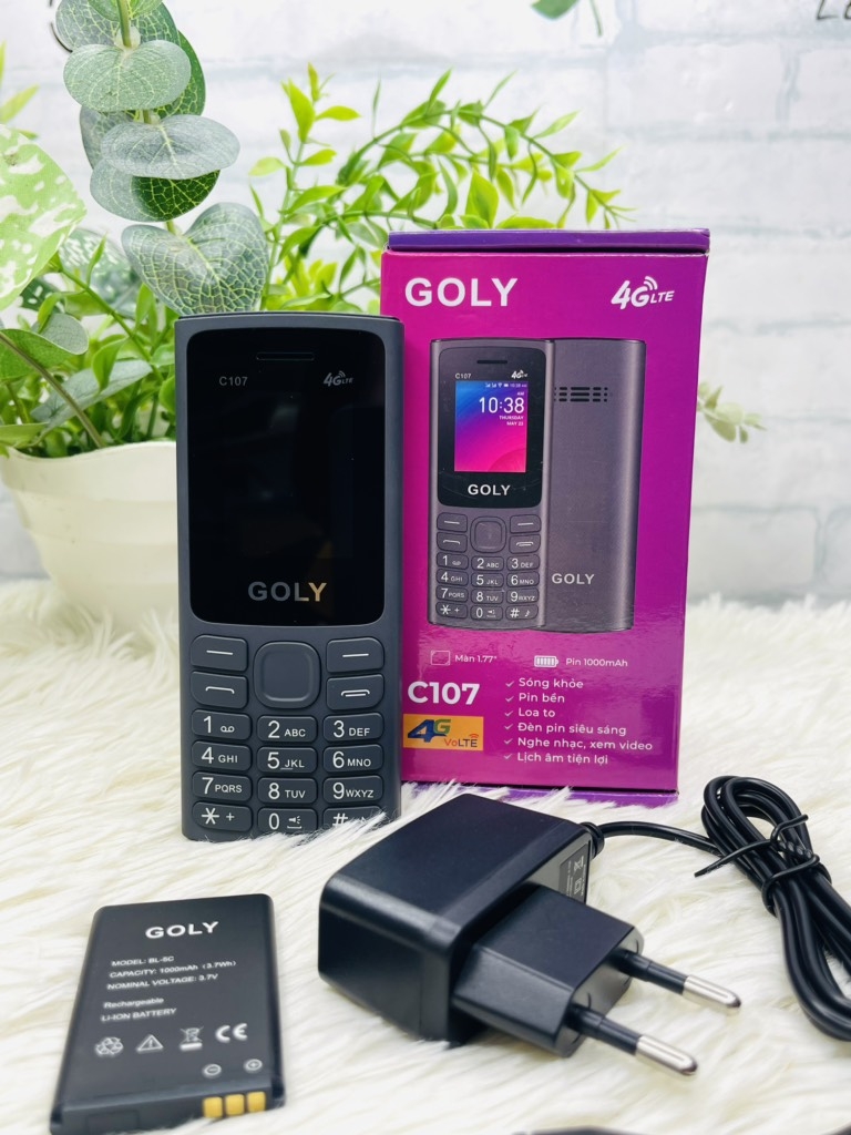 Điện thoại Người Già 4G Goly C107 4G sóng tốt,loa to,đèn pin siêu sáng dùng pin 5C (30)