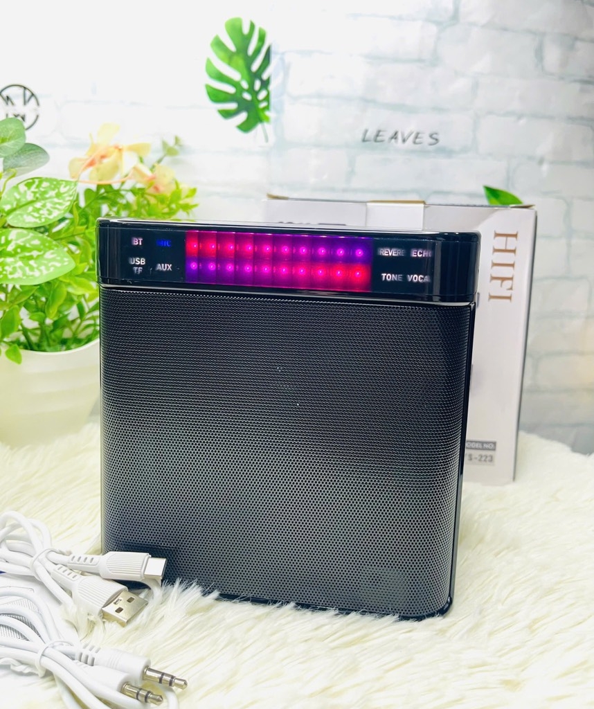 LOA KARAOKE BLUETOOH YS223 TẶNG KÈM 2 MICRO KHÔNG DÂY CỰC HAY (50)