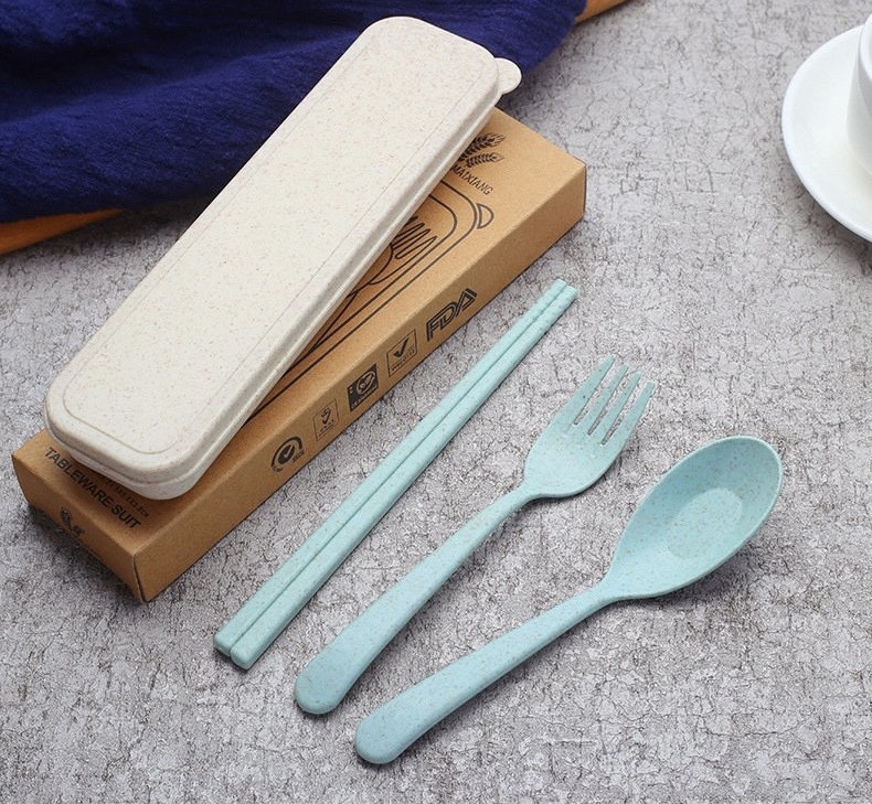Bộ Muỗng Đũa Lúa Mạch Loại 1 An Toàn Cho Bé (2)