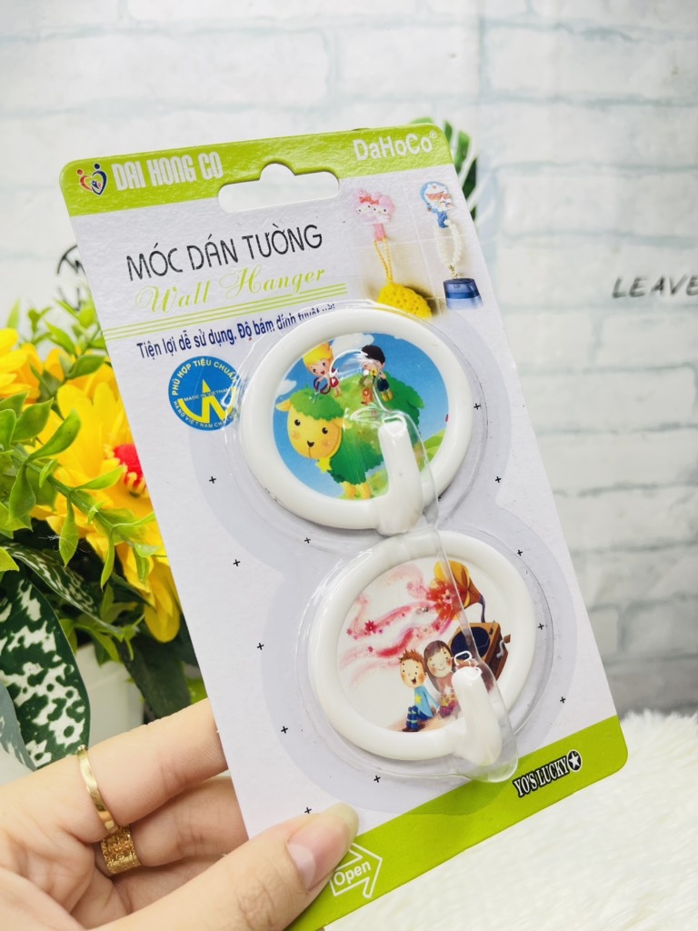 SET 2-3 MÓC DÁN TƯỜNG CÓ ĐINH NHIỀU HÌNH (2)