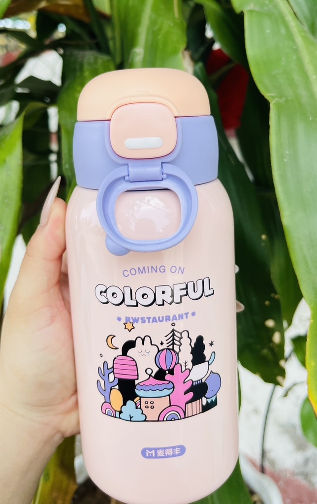 BÌNH GIỮ NHIỆT INOX 500ML KÈM TÚI MÃ 1095 (9)