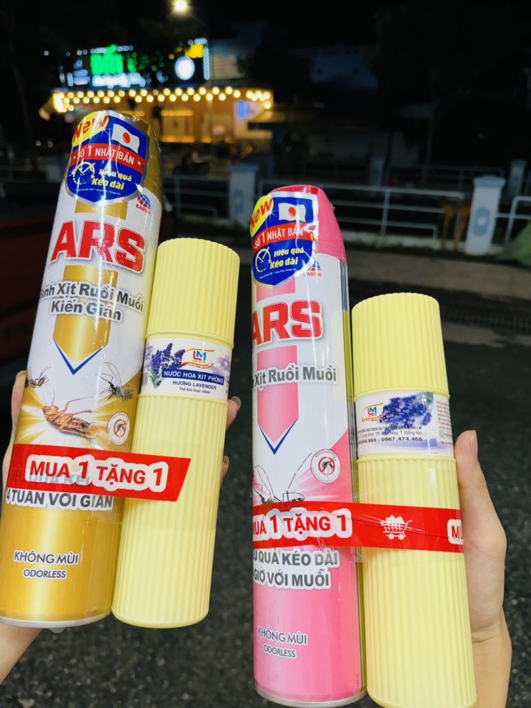 XỊT ARS RUỒI MUỖI KIẾN GIÁN MẪU GOLD 600ml CHÍNH HÃNG ( TẶNG KÈM XỊT PHÒNG HOẶC LAU KÍNH 19k) (4)