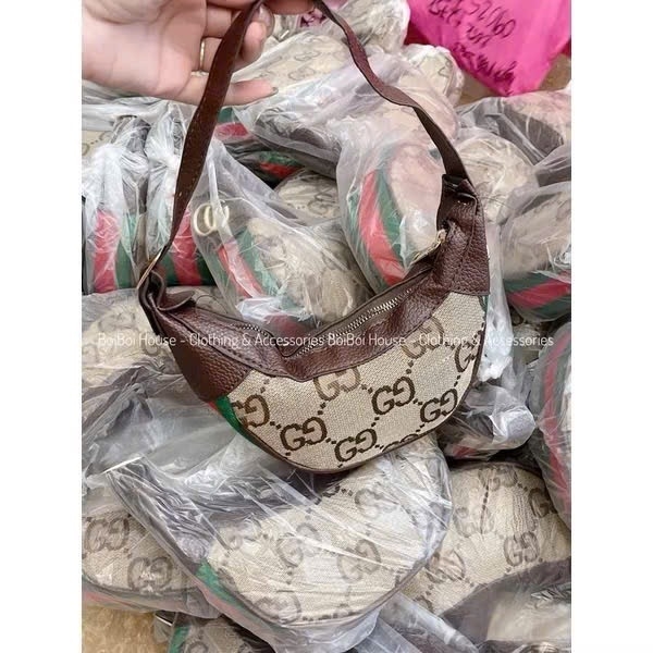TÚI KẸP NÁCH GUCCI SỌC SIZE MINI SALE DỌN KHO Sale 50%