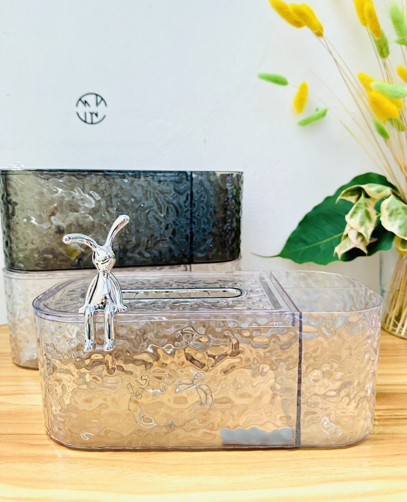 HỘP ĐỰNG GIẤY CON THỎ 3 NGĂN SANG TRỌNG (4)
