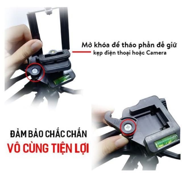 GIÁ ĐỠ KẸP ĐIỆN THOẠI TRIPOD 3366 LOẠI 1 XỊN 3 CHÂN MÁY CHỤP ẢNH CAO 1.5M (12)