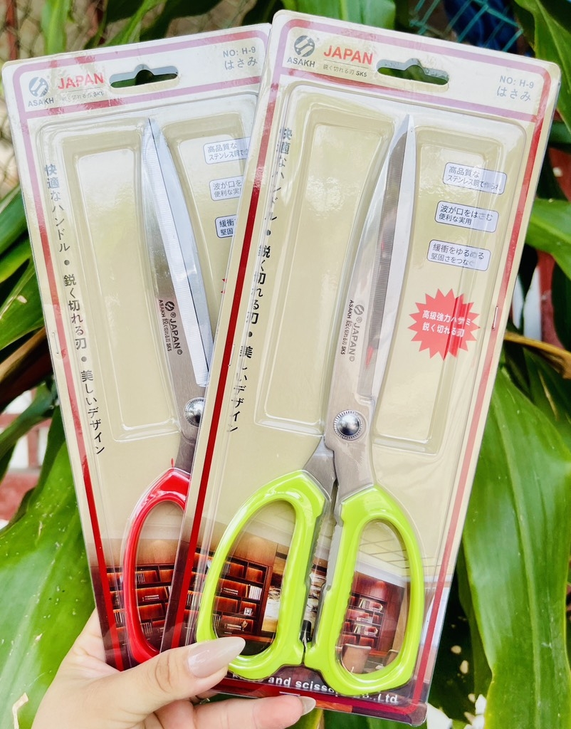 KÉO CẮT GIẤY MỎ DÀI H9 (2)