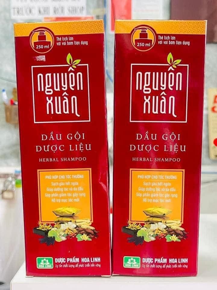 Dầu Gội Đầu Nguyên Xuân 350ml Dược Liệu Nâu (6) '