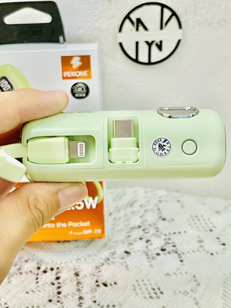 PIN SẠC DỰ PHÒNG NHANH 22.5W SIÊU NHỎ GỌN 5.000mah CHÍNH HÃNG WEKOME  (14)