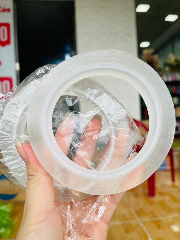 Băng Keo Trong 2 Mặt Cuộn Dài 2 Mét (2)