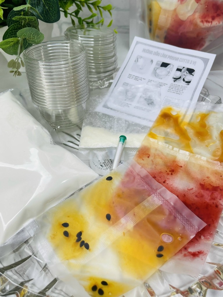 Set Làm Panna Cotta 3 Vị (Làm Được 15-20 Hủ) LOẠI 1