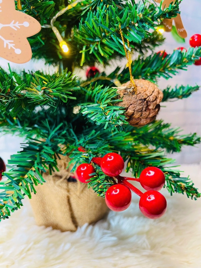 Cây Thông Noel 60cm Kèm Phụ Kiện Đèn Led Mẫu Mới (14)