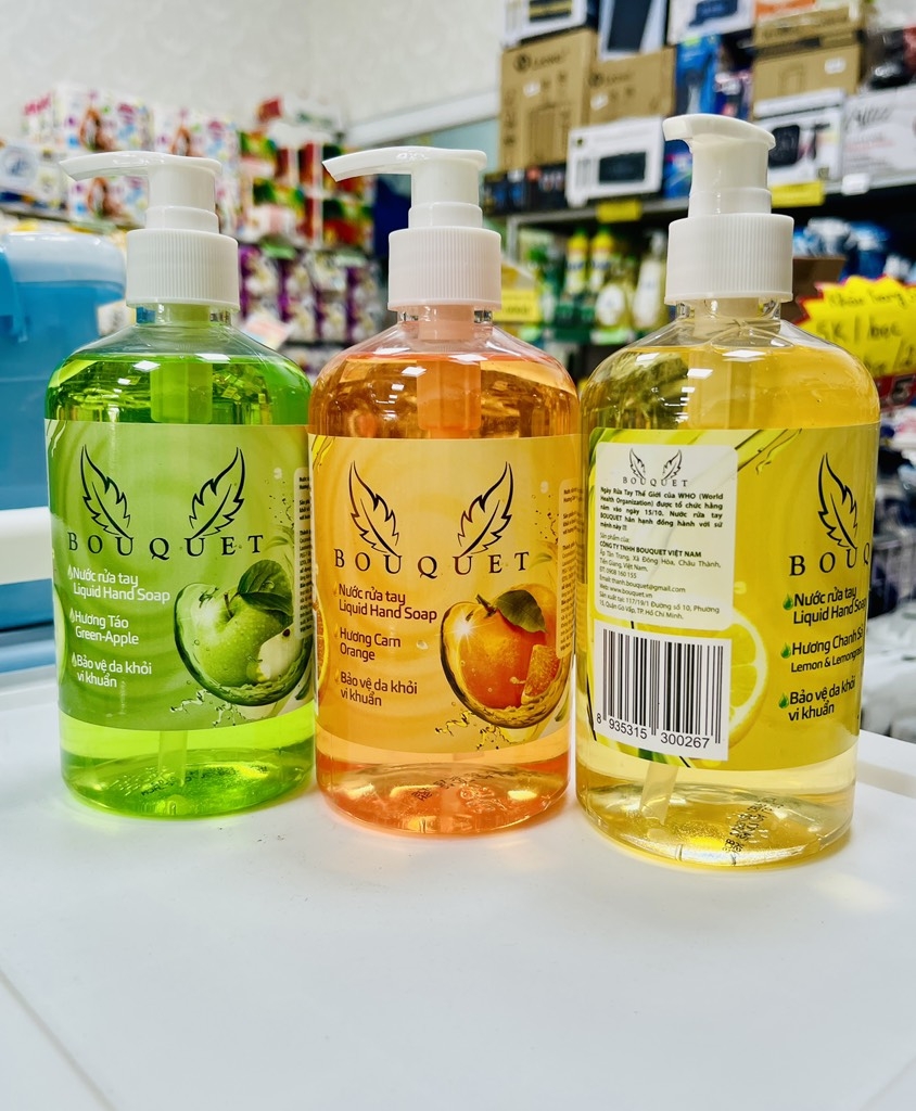 Nước Rửa Tay BouQuet 500ml Chính Hãng Bảo Vệ Da Khởi Vi Khuẩn (4)