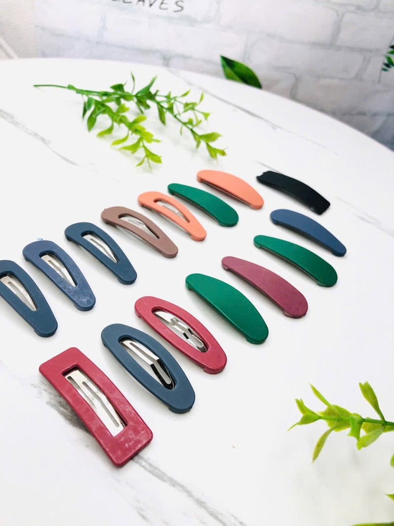 KẸP TÓC MÁI NHỀU MÀU ĐỒNG GIÁ (KO CK)