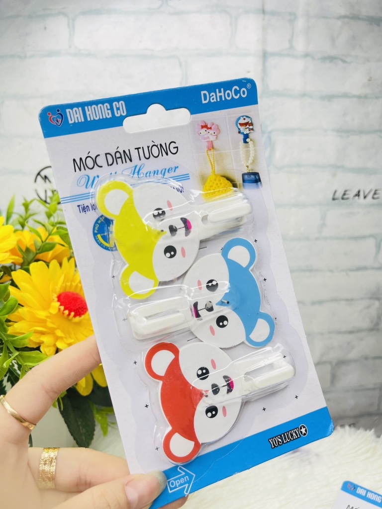 SET 2-3 MÓC DÁN TƯỜNG CÓ ĐINH NHIỀU HÌNH (2)