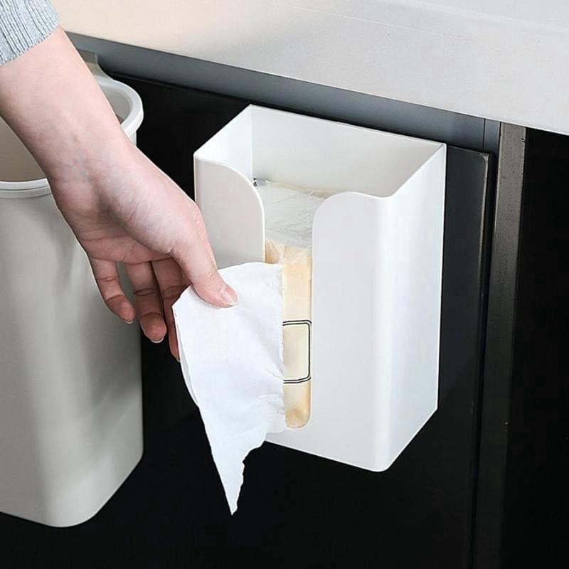 Hộp đựng khăn giấy dán tường (2) tiện dụng 19x12x8cm