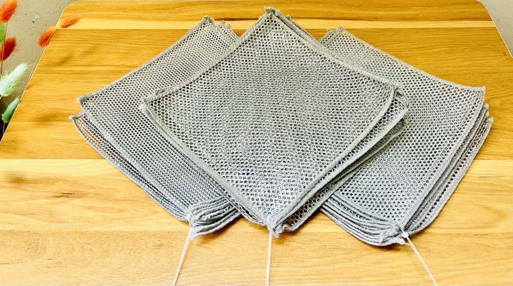 Set 10 khăn lưới sợi kim loại dùng rửa bát chén dĩa siêu sạch (1)