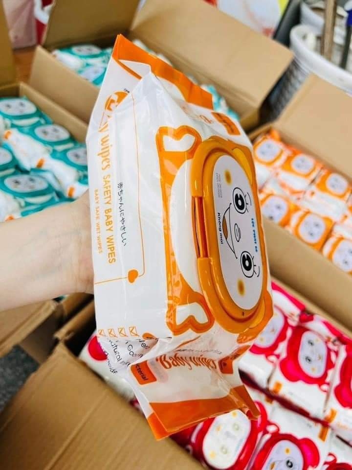 Khăn Giấy Ướt Bịch Lớn 600grm ( Trọng Lượng Giấy 250g) Baby không mùi (2)