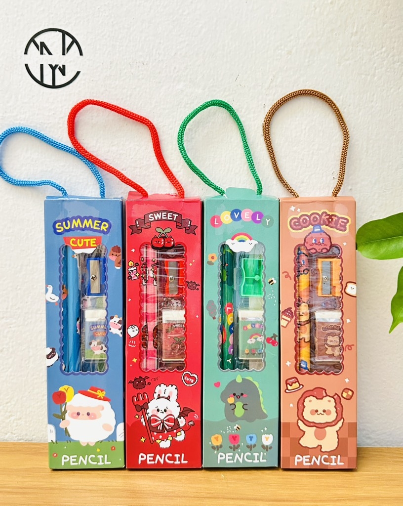DỤNG CỤ HỌC TẬP BÚT CHÌ THƯỚC KẺ 5 MÓN (1)
