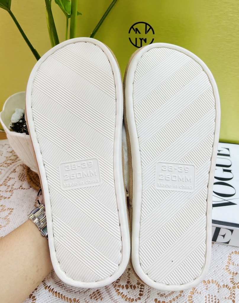 Dép lông chữ X màu đan xen (5)
