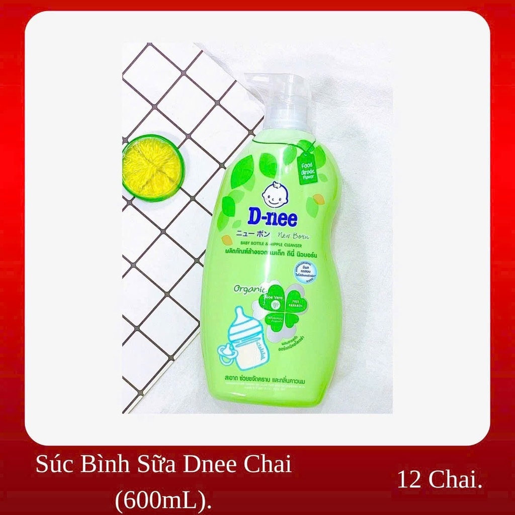 NƯỚC SÚC RỬA BÌNH SỮA D-NEE 600ml HÀNG CHUẨN NĐ THÁI (6)