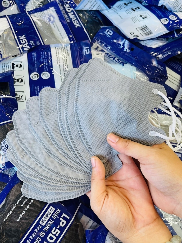 Set 10 Khẩu Trang 5D Mark LỘC PHÁT ( Xuka) Mua Hộp 10 Set zá 35k)