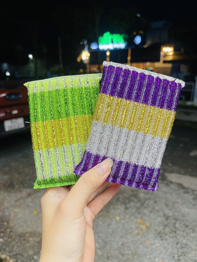 MIẾNG RỬA CHÉN ĐA SẮC SAMRAN (ko ck mua 10 tặng 2 )
