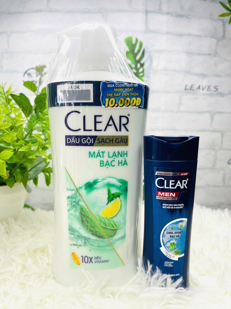 CHAI DẦU GỘI CLEAR BẠC HÀ 630g CHÍNH HÃNG ( Ko áp dụng cho giảm 10%) (4)