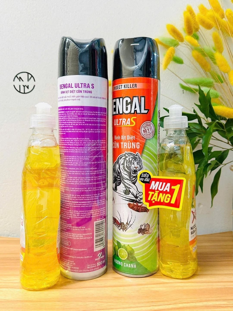 CHAI XỊT MUỖI BENGAL CHÍNH HÃNG ( MUA 1 TẶNG 1 NƯỚC RỬA CHÉN XCLEEN 400g) (4)