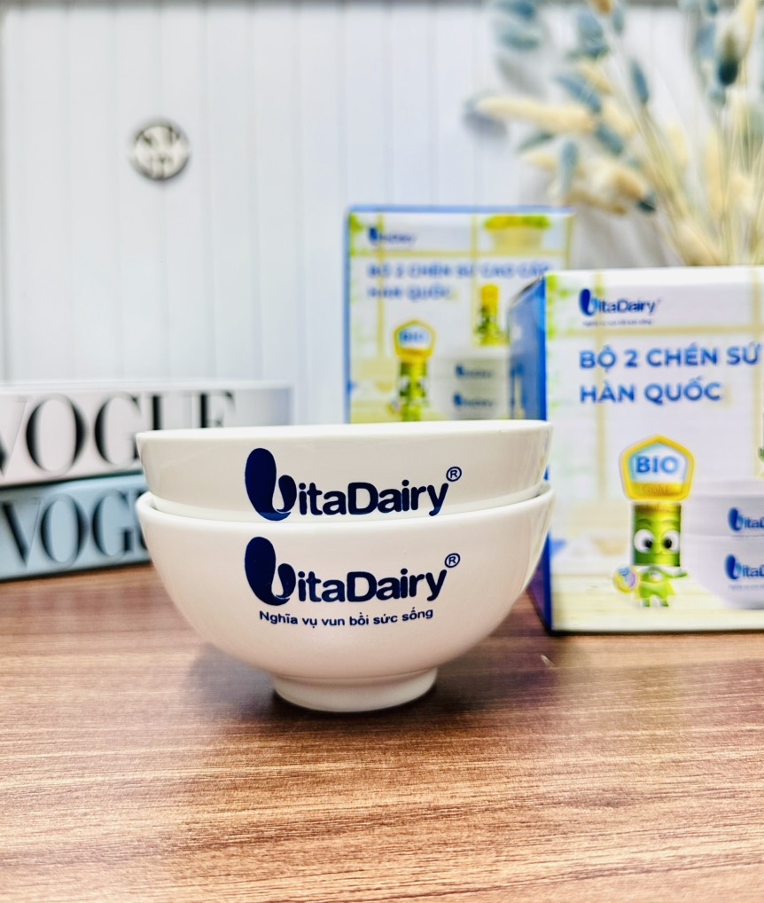 BỘ 2 CHÉN SỨ CAO CẤP VITA DAIRY