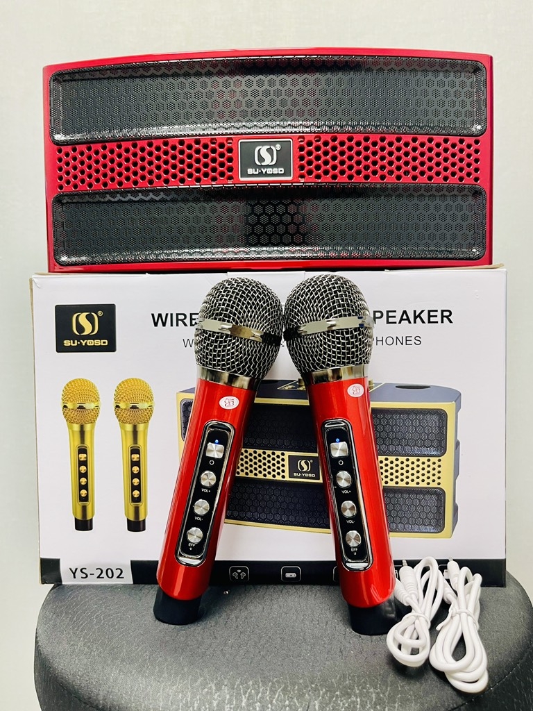 LOA KARAOKE BLUETOOH YS202 TẶNG KÈM 2 MICRO KHÔNG DÂY CỰC HAY (60)