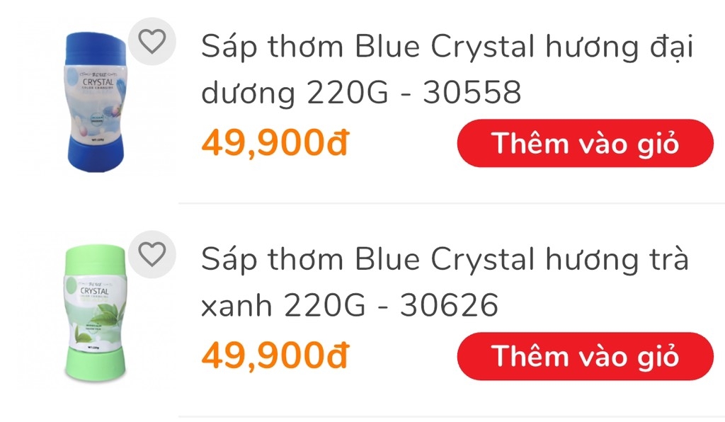 SÁP THƠM PHÒNG BLUE CÓ ĐÈN CHÍNH HÃNG ( MUA 2 TẶNG 1) (2)