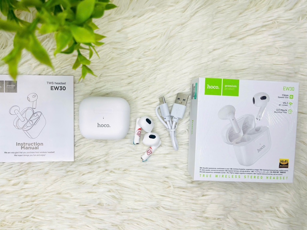 TAI NGHE BLUETOOTH HOCO EW30 KIỂU DÁNG AIRPODS CHÍNH HÃNG (20)
