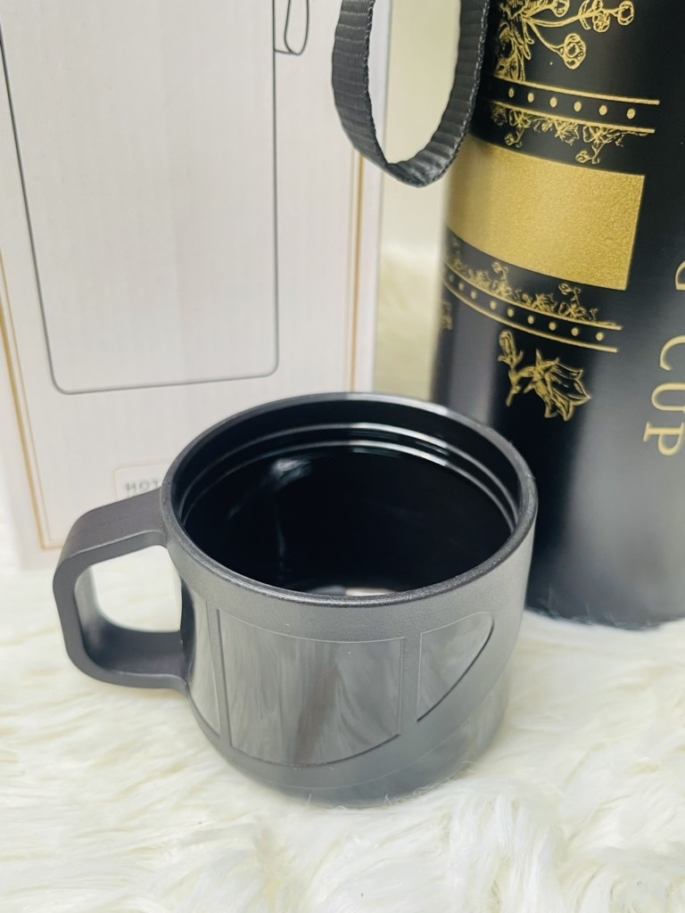 BÌNH GIỮ NHIỆT 800ml HOẠ TIẾT HOA CÓ LỌC TRÀ VÀ CỐC XỊN (7)