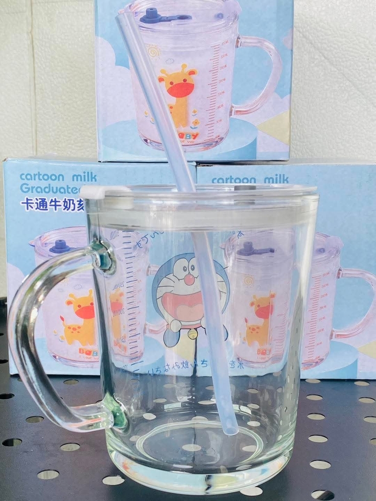 Cốc Chia Vạch Thuỷ Tinh Có Ống Hút (2)