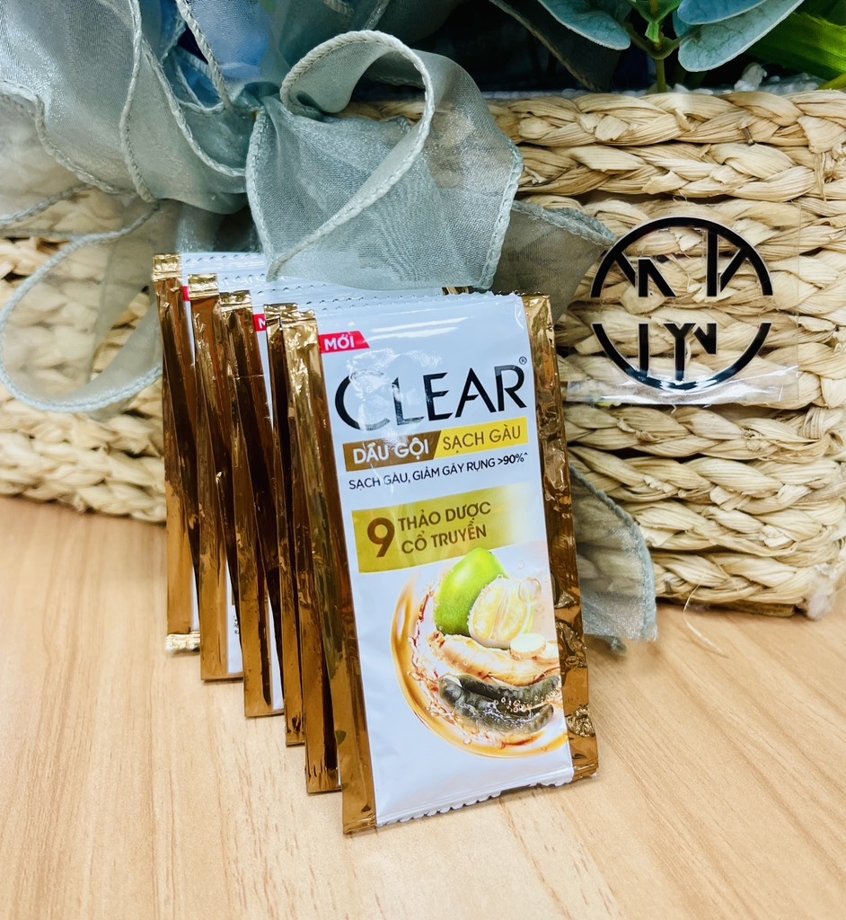 DÂY 10 GÓI DẦU GỘI ĐẦU CLEAR 9 THẢO DƯỢC