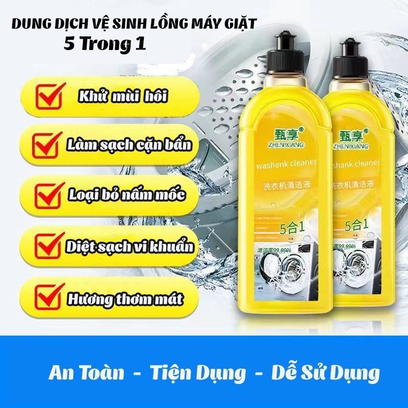 Dung Dịch Vàng Vệ Sinh Lồng Máy Giặt 500ml