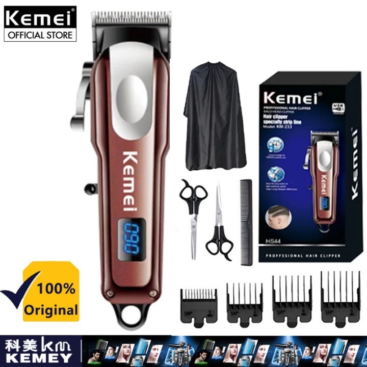 Tông Đơ Căt Tóc LCD Kemei CHÍNH HÃNG KM-233 (20)
