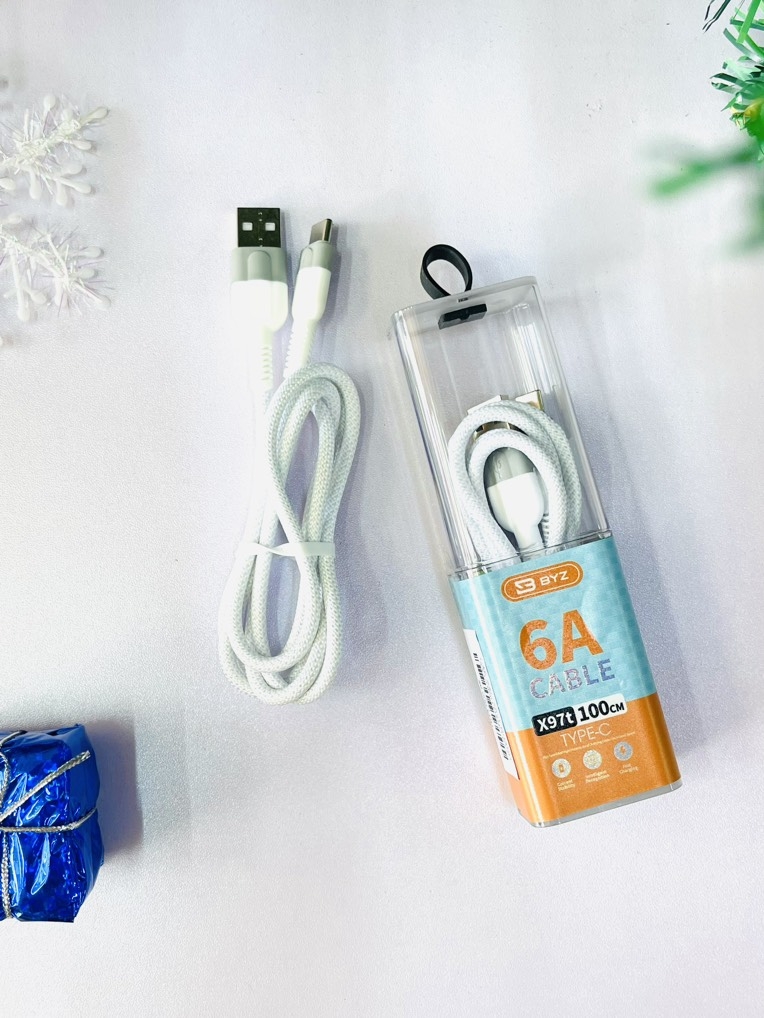 CÁP SẠC X97T NHANH 5A CHÍNH HÃNG BYZ USB RA TYPEC (3)