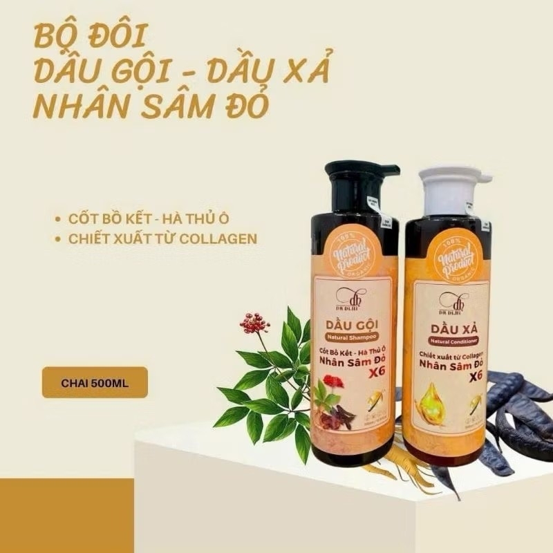 COMBO CẶP GỘI XẢ SÂM DR HI X6 C.HÃNG (15) '
